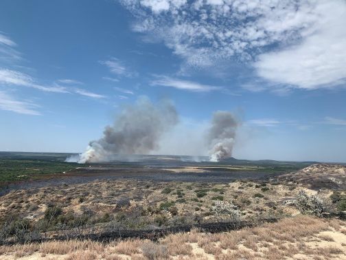 Game Ranch fire in Texas burned 5.11 acres minimum and could happen at Chevelon